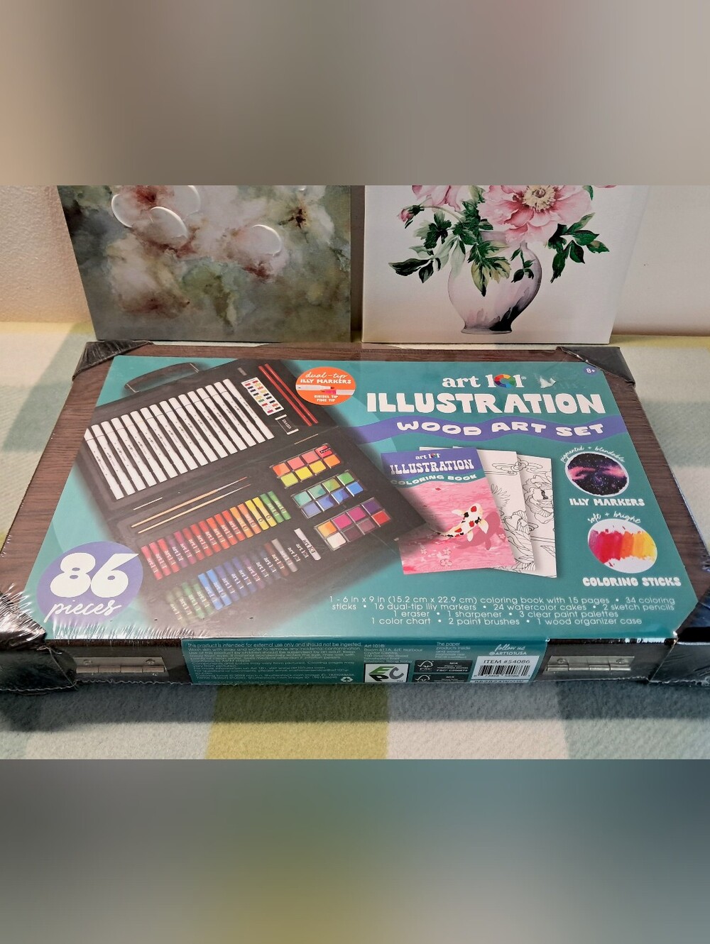 Art 101 Illustration Wood Art Set 86 Pieces